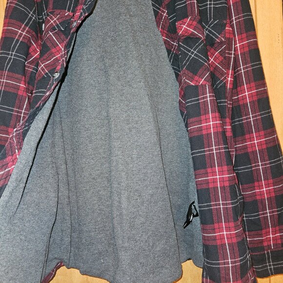 Voyager Men's Flannel Shacket with Waffle Thermal Lining ~ Size Extra Large - Picture 7 of 7